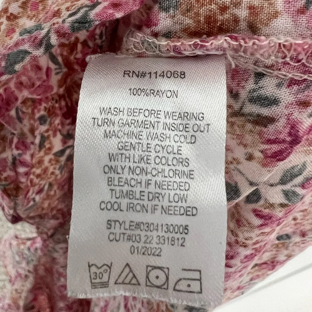 Sunset West Girls X-Large Floral‎ Rayon Sleeveless Maxi Dress